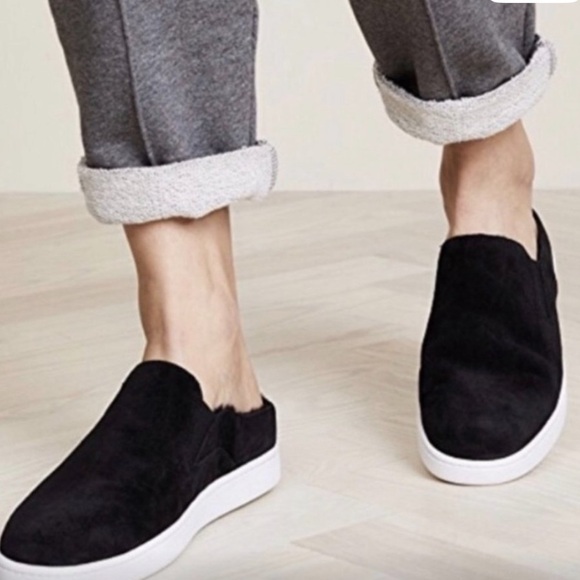 Vince Blair Sneaker Mule Black Suede Slip-On Shoes main image 5